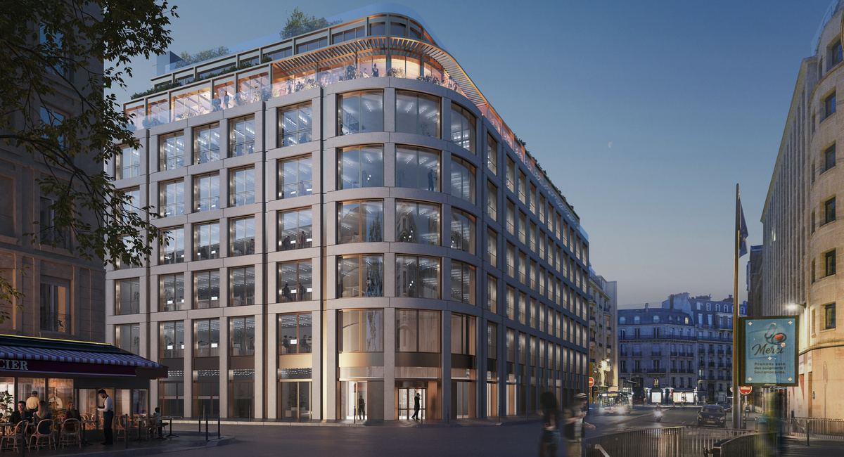 Boétie immeuble Gecina façade