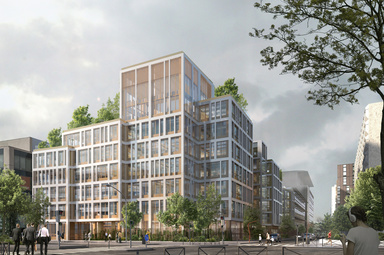 Montrouge Porte Sud immeuble Gecina façade 1 Montrouge Porte Sud immeuble Gecina façade 1